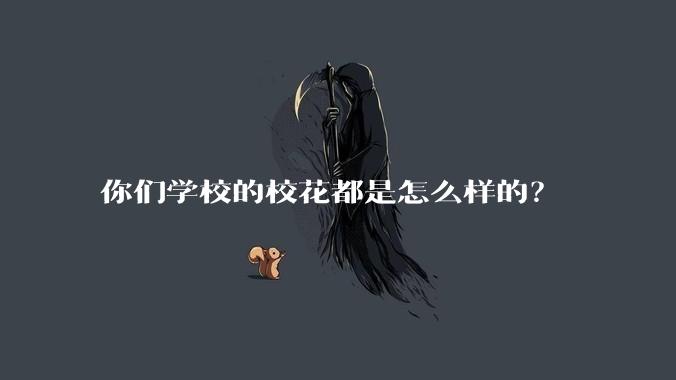 你们学校的校花都是怎么样的？